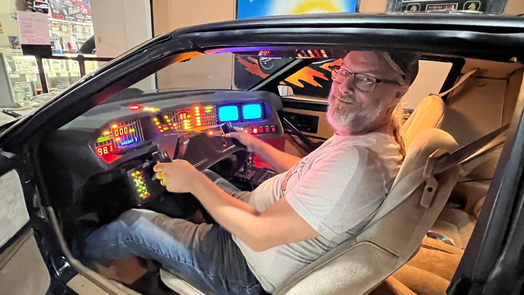 Me inside KITT from Knight Rider